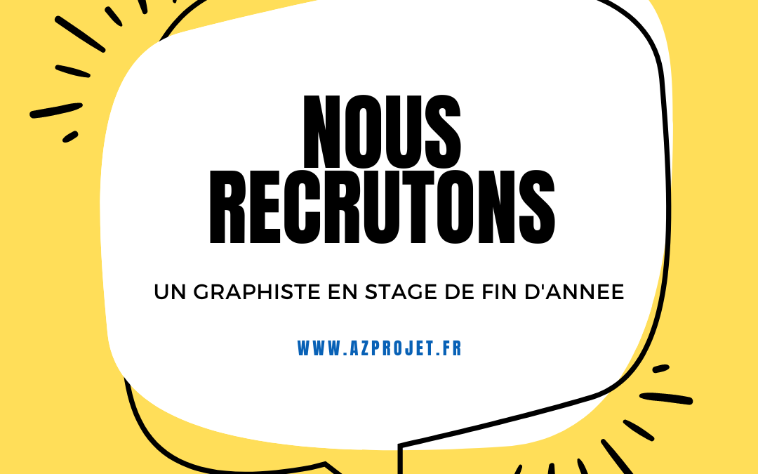 Nous recrutons un Graphiste en stage de fin d&rsquo;année
